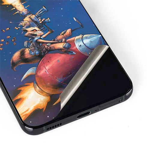 Marvel Rocket Raccoon Rocket Ride Galaxy S22 Plus Skin
